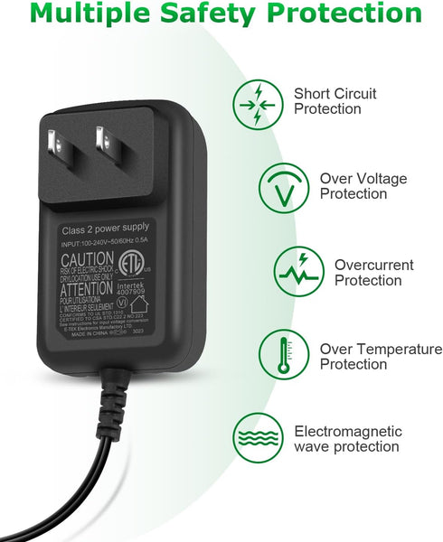Charger for Bissell 3061, 3190, 3190A, 31902, 3191, 3191C, Featherweight Cordless Stick Vacuum Powerlifter Ion