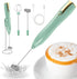 Powerful Handheld Milk Frother - Rechargeable Electric Foam Maker, Whisk Drink Mixer for Latte, Cappuccino, Matcha