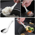 BESTonZON Stainless Steel Rice Paddle, Rice Spoon, Kitchen Utensil, Rice Scooper, Soup Scoop for Home Restaurant