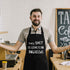 Aprons for Men, Funny Kitchen Cooking Apron, Perfect Husband Birthday Gift for BBQ, Baking, Father's Day