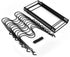 Expandable Pots and Pans Organizer, Adjustable Rack for Kitchen Countertop and Cabinet with 12 Dividers