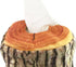 Natural Log Pattern Tissue Box Holder - Eco-Friendly Design