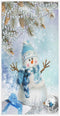 Merry Christmas Snowman Hand Towels, 16x30 in, Ultra Soft Absorbent Winter Bath Towel, Kitchen Dish Guest Towel