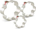 LILIAO Flower Cookie Cutters - 3 Sizes: Large 3.7", Medium 3.3", Small 2.6" - Stainless Steel