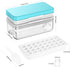 PHINOX Ice Cube Tray with Lid and Bin, 64 pcs Ice Trays for Freezer with Container, BPA Free