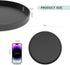 Blaucasa 2 Pack 8" Counter Countertop Bathroom and Vanity Tray, ABS Bathroom Organizer, Coffee Table Decor for Perfume