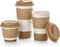 Nucookery Ceramic Travel Coffee Mug Set, Coffee Tumbler with Silicone Lid and