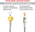 Soda Terra Machine Co2 Adapter Quick Connector with Stainless Steel Hose for Terra DUO Art Gaia Soda Series