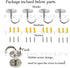 Stainless Steel Ceiling Hooks Mount Coat Hanger - 2 Inch, 4 Pack