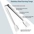 8 Pack Serving Tongs by Tcoin, 9 Inch Functional Tongs for Serving Food at Parties and Holiday Get-togethers.