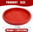 Counter, Hrastany Red Round Wood Decorative Ottoman Tray for Coffee Table Kitchen Living Room, Handcrafted Wooden