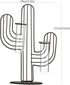 TJ Global Cactus Double Test Tube Vase Planter Holder, Plant Terrarium, Propagation Station, Metal Stand