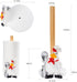 Polytree Countertop Farmhouse Rooster Chef Paper Towel Holder Stand with Decoration,Hand-Carved Wood Style for Kitchen