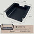 Under Desk Storage Shelf Under Desk Drawer Storage for Sit Stand Desk, Table, Gaming Desk, Workstations Under Desk Organizer Adds Tray for Home and Office(Black) by AirTaxiing