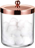 SheeChung Premium Apothecary Jar, 50 Oz. Large Clear Plastic Container with Rust Proof Stainless Steel Lid, Storage