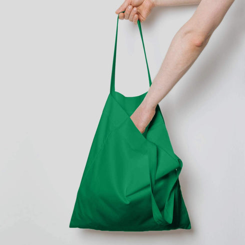 NPBAG 5 Pack Green Cotton Tote Bags 15'' x 16'' - Lightweight Blank Bulk Cloth Bags with 1pc PTFE Teflon Sheet