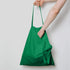 NPBAG 5 Pack Green Cotton Tote Bags 15'' x 16'' - Lightweight Blank Bulk Cloth Bags with 1pc PTFE Teflon Sheet