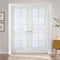 PONY DANCE White Voile Sheer Side Door Window Curtains for Front Door, French Door, Small Window Sidelight, 1 Panel,