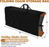20x12x39inch POMER Folding Chair Storage Bag for Plastic, Resin, and Wood Folding Chairs Waterproof Chair Cover