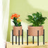 10"-16" 1 Pack) Plant Stand for Plant Pot Indoor Outdoor Corner, Adjustable Metal Heavy Duty for Large Pot (Black