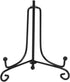 Health Gear 1 pcs Black Plate Stands for Display, 4" - 12" Easel for Bowls, Pictures, Books (6 Inch)