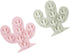 2Pcs Mini Cactus Ice Cube Tray Set, Small Cacti Silicone Molds for Making Candy and Baking