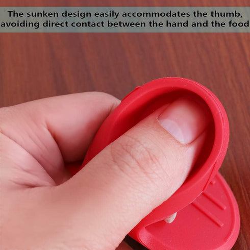 YYP Silicone Pot Holders, Heat Resistant Mini Mitts, Cooking Pinch Grips for Kitchen - Set of 3, Red