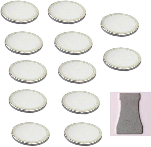 HRTSELEC 12 PCS 20MM Ceramics Discs Replacement Disk for Ultrasonic Mist Maker Fogger Humidifier