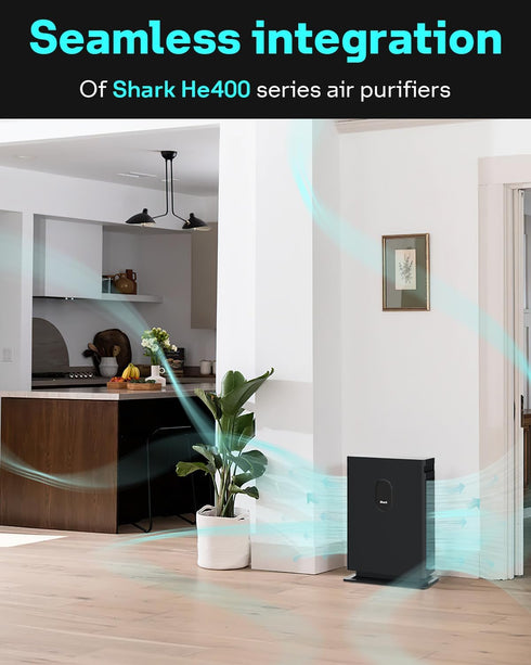True HEPA Filter Replacement for Shark Air Purifier 4, Compatible with Shark HE400, HE401, HE402, HE405, Compare Part