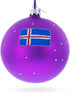 Blue Lagoon Iceland Glass Ball Christmas Ornament, 4 Inches