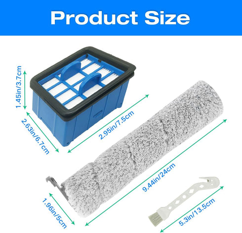 Home Times Replacement Brush Roll for Bissell CrossWave OmniForce 3882 Wet and Dry Vacuum Cleaner