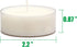 Stonebriar 20 Count Unscented Mega Oversized Clear Cup Tea Light Candles with 9 Hour Burn Time