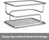 Chrome Shower Caddy Organizer with Hooks - Overhead Bathroom Rack