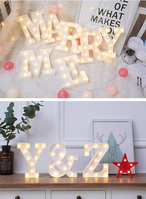 MUMUXI Marquee Light Up Letters, Large Light Up Numbers, Battery Powered for Wedding, Birthday, Party, Celebration,