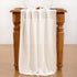 Socomi Ivory White Chiffon Table Runner, 10ft 29x120 Inches, Easter Spring Boho Rustic Wedding Decorations