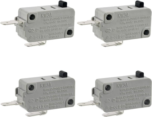 BOJACK Microwave Oven Door Switch KW3A - 16A 125/250 V Door Interloc (Pack of 2 pcs Normally Close and 2 pcs Open