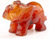 Carved Healing Crystals Gemstones Elephant Statue Figurine Collectible Decor, 1.5 inches (Mix 6pcs)