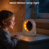 Epochleno 10 30/60/90min Snooze Sunrise Alarm Clock, White Noise Machine & Meteor Moonlight - Soothing Sounds, Dual