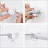 Canomo 4 Packs Heavy Duty Stainless Steel Closet Rod End Supports, U-Shaped Flange Rod Holder with Screws, White