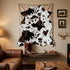 2'6''3'7'' MustMat Cow Print Rug,Faux Cowhide Area Rug for Bedroom,Nursery,Living Room,Western Party Decorations