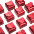 AWELL Burgundy Favor Box Bulk - 2.5x2x2.5 inches with Heart Bow, Pack of 50 Party Favor Boxes