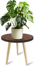 Tuohours 14IN Tall Plant Stand Holder for Indoor Planters, Mid Century Small Round