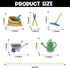 WPCTYQ Summer Supplies.Set 15 Garden Tool Theme Centerpiece Sticks, Birthday Table Toppers,Gardening Tool Birthday