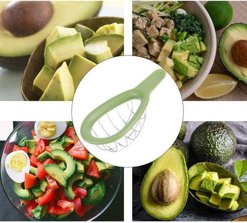Fdit Stainless Steel Avocado Cuber and Dicer Tool - Slicer for Avocados, Kitchen Gadget