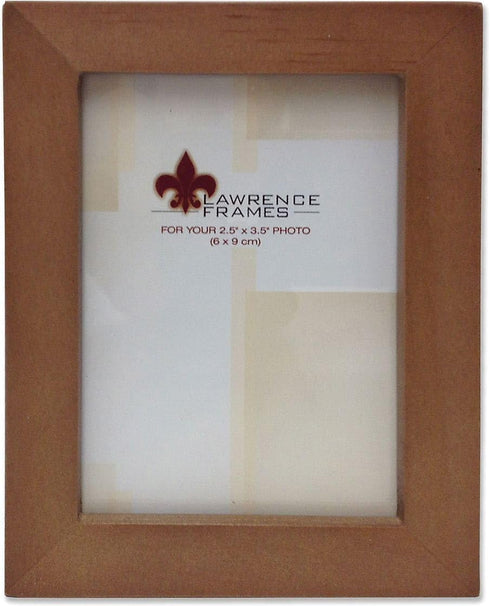 Lawrence Frames 766023 Nutmeg Wood Picture Frame, 2.5 by 3.5-Inch