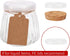 4oz 24 Pack Glass Jars with PE Lids and Cork Lids, Mini Pudding Jars Yogurt Jars Containers for Spice, Jam, honey