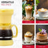 Holstein Housewares 5 Cup Drip Coffee Maker, User Friendly with Permanent Filter, Yellow