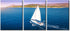 TUMOVO Aerial View of Sailboat in Sea | Modern Wall Art Seascape Canvas for Living Room, Bedroom Decor