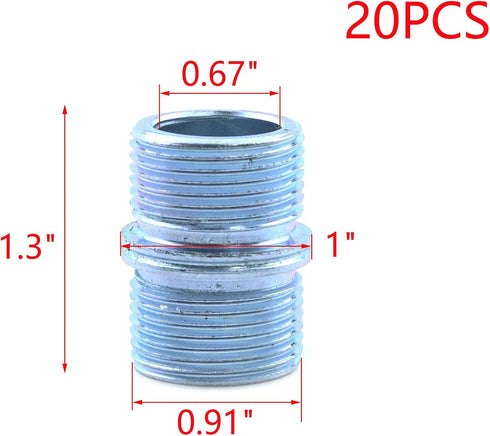 MY MIRONEY 1-Inch Diameter Metal Rack Connectors for Wire Shelve Shelving Unit Replacement Storage Shelves Part Metal Rack Pack of 20 by MY MIRONEY