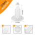 Christmas Tree Fasteners for Vapor Barrier, 1" Christmas Tree Clips, Plastic Nylon Christmas Tree Rivet Clips Retainer for Crawl Space Moisture Barrier Covers and Encapsulations, White/210 Pcs